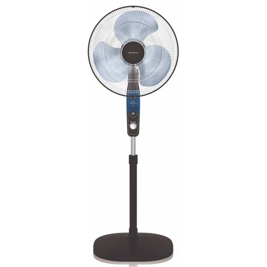 Rowenta - Ventilatore a piantana dotato di repellente integrato contro le zanzare ESSENTIAL+ 60W/230V, altezza 130 cm, nero