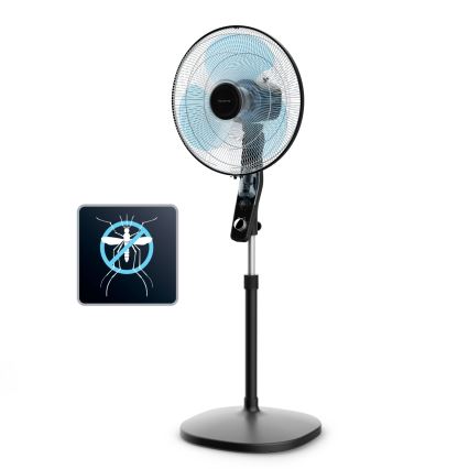 Rowenta - Ventilatore a piantana Ø 40 cm con repellente ESSENTIAL+ 60 W/230 V 130 cm nero