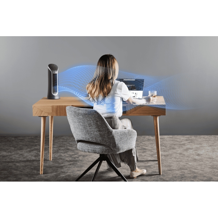 Rowenta - Ventilatore a torre EOLE COMPACT 30W/230V nero