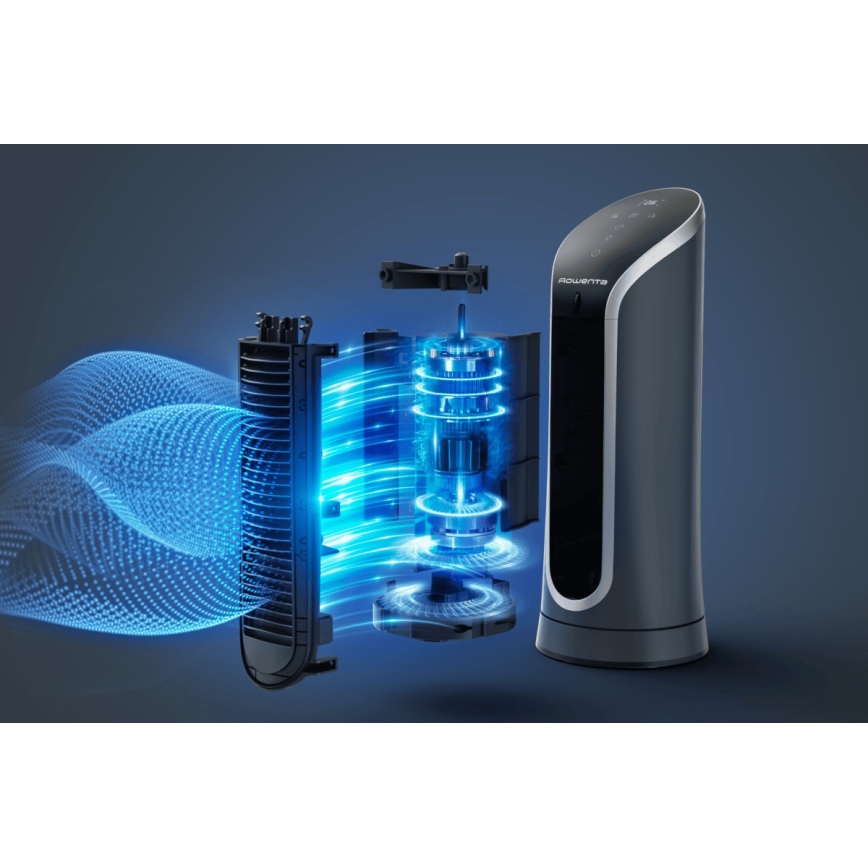 Rowenta - Ventilatore a torre EOLE COMPACT 30W/230V nero