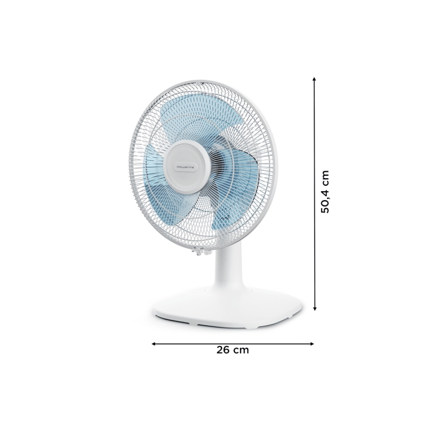 Rowenta - Ventilatore da tavolo ESSENTIAL 28W/230V diametro 25 cm bianco