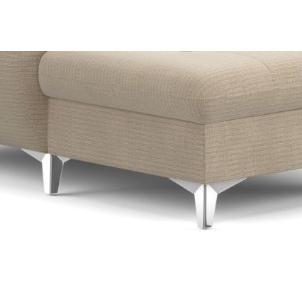 Salotto angolare pieghevole a U con contenitore CATANIA beige dx