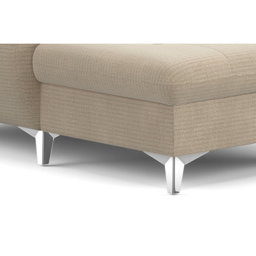 Salotto angolare pieghevole a U con contenitore CATANIA beige dx