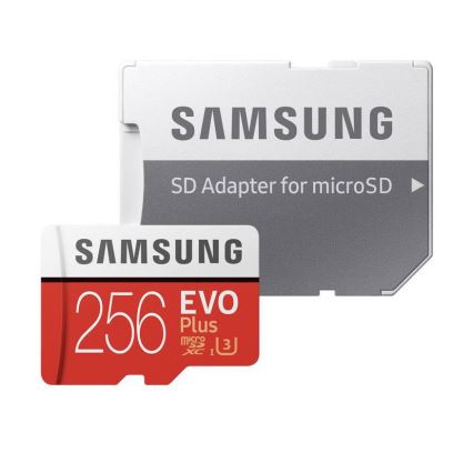 Samsung - MicroSDXC 256GB EVO+ U3 100MB/s + adattatore SD