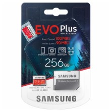 Samsung - MicroSDXC 256GB EVO+ U3 100MB/s + adattatore SD