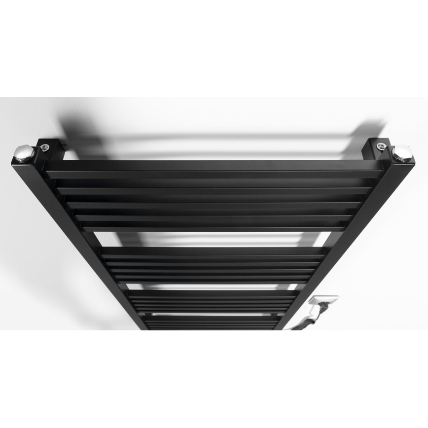 Sapho - Asciugasalviette elettrico METRO-E 400W 106x50 cm nero opaco