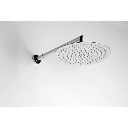 Sapho - Braccio doccia arrotondato 38 cm cromo lucido