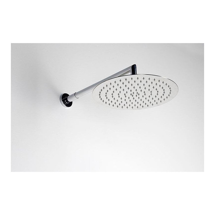 Sapho - Braccio doccia arrotondato 38 cm cromo lucido