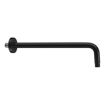 Sapho - Braccio doccia arrotondato 40 cm opaco nero