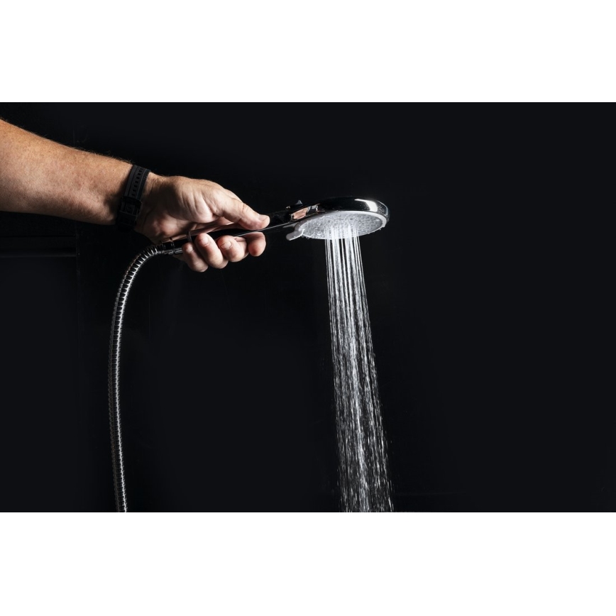 Sapho - Doccia a mano con funzione di risciacquo, finitura cromo lucido
