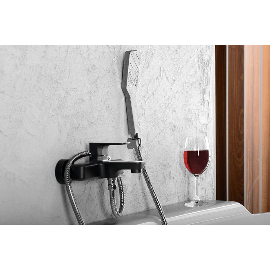 Sapho - Doccia portatile con sistema autopulente cromo lucido