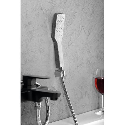 Sapho - Doccia portatile con sistema autopulente cromo lucido