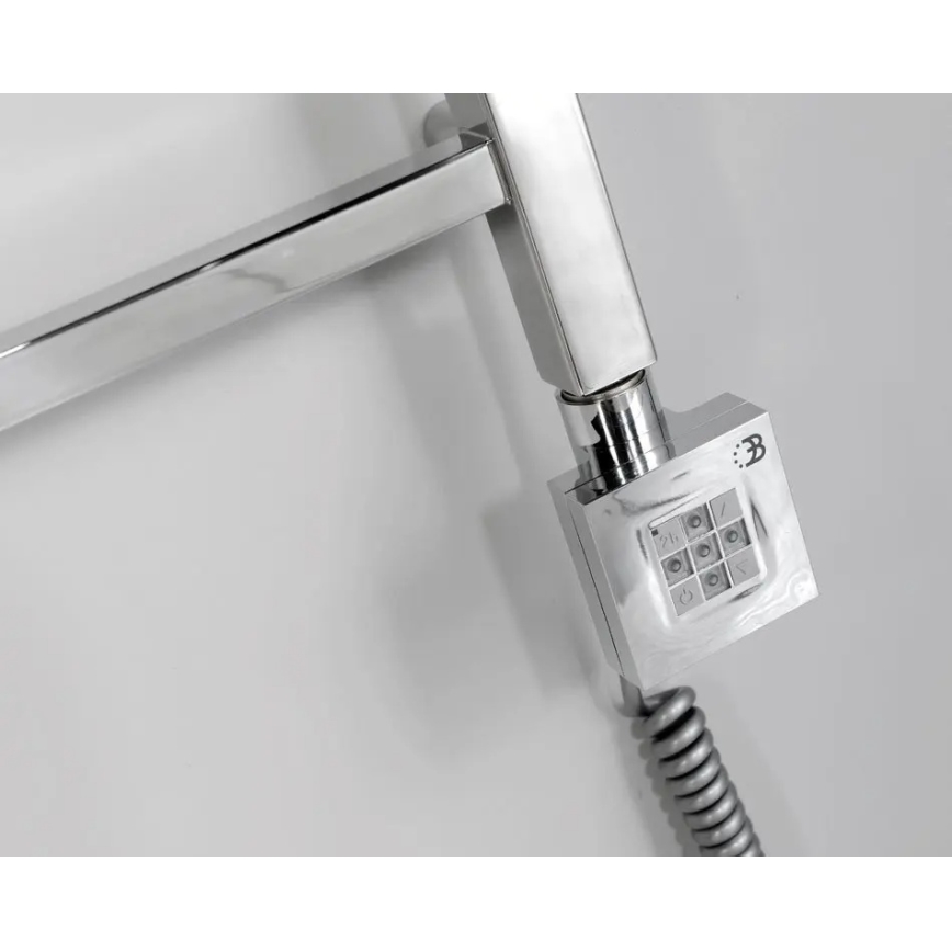 Sapho - Elemento riscaldante con termostato KTX 400W, cromo lucido