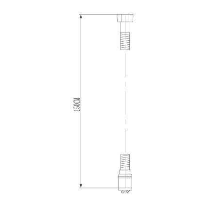 Sapho - Flessibile doccia SOFTFLEX 150 cm argento