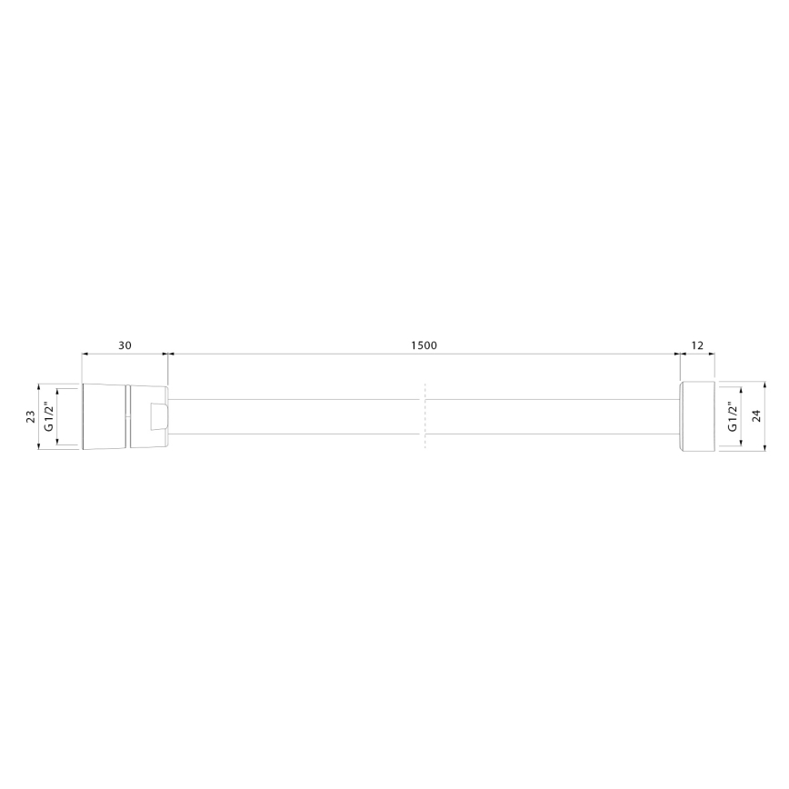 Sapho - Flessibile doccia SOFTFLEX 150 cm cromo lucido