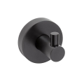 Sapho - Gancio a parete X-ROUND 5x5,5 cm nero opaco