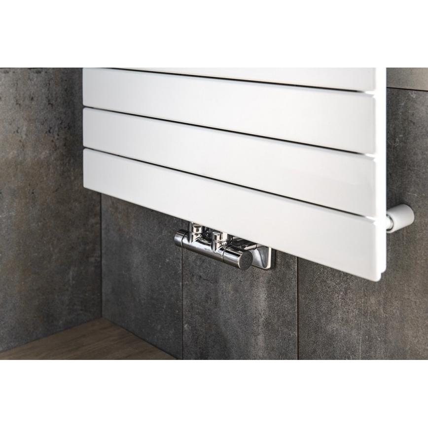 Sapho - Kit di raccordo valvole per collegamento centrale TWIN, cromo lucido