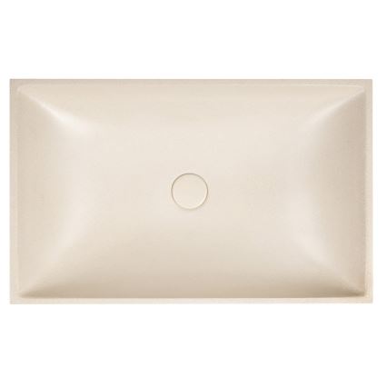 Sapho - Lavabo da appoggio 58x36 cm cemento/beige
