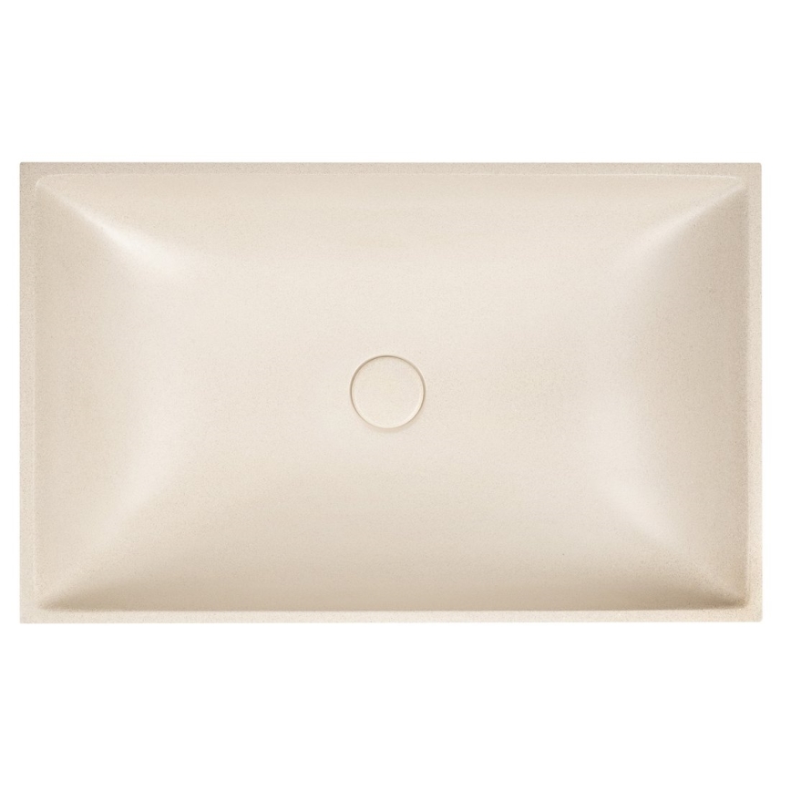 Sapho - Lavabo da appoggio 58x36 cm cemento/beige