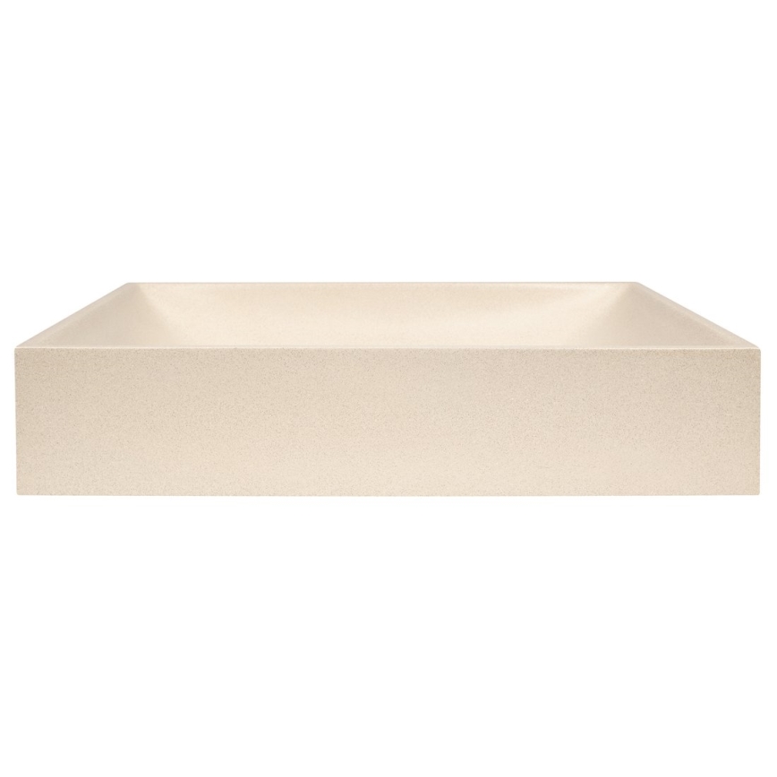 Sapho - Lavabo da appoggio 58x36 cm cemento/beige