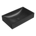 Sapho - Lavabo da appoggio 58x36 cm cemento/nero