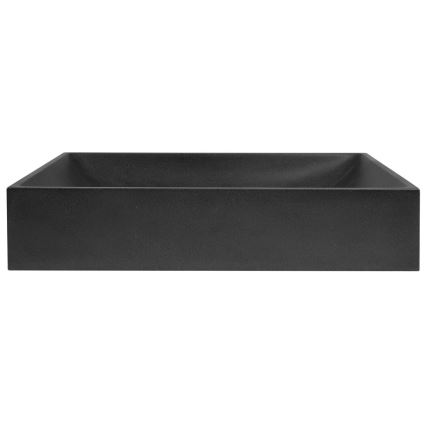 Sapho - Lavabo da appoggio 58x36 cm cemento/nero