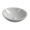 Sapho - Lavabo da appoggio BLOK Ø 40 cm marmo/bianco