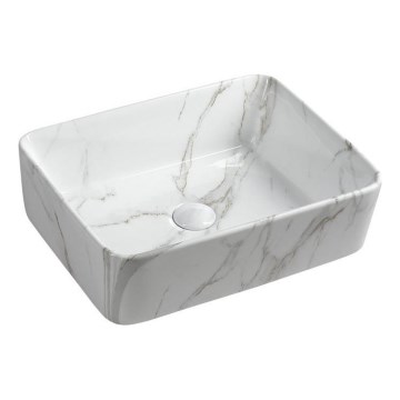 Sapho - Lavabo da appoggio DALMA 47,5x37,5 cm ceramica/carrara