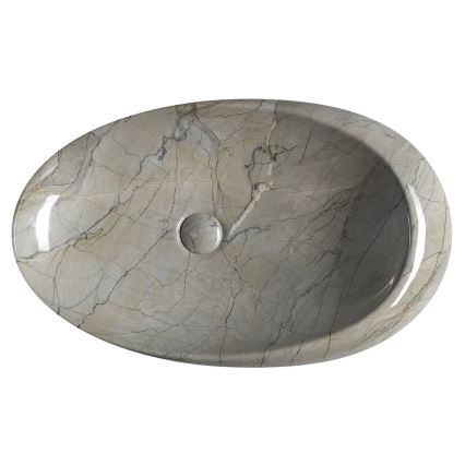 Sapho - Lavabo da appoggio DALMA 68 x 44 cm grigio