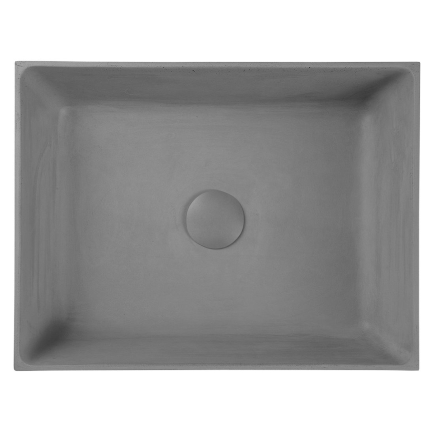 Sapho - Lavabo da appoggio FORMIGO 47,5x36,5 cm cemento/grigio
