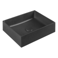 Sapho - Lavabo da appoggio FORMIGO 47,5x36,5 cm cemento/nero