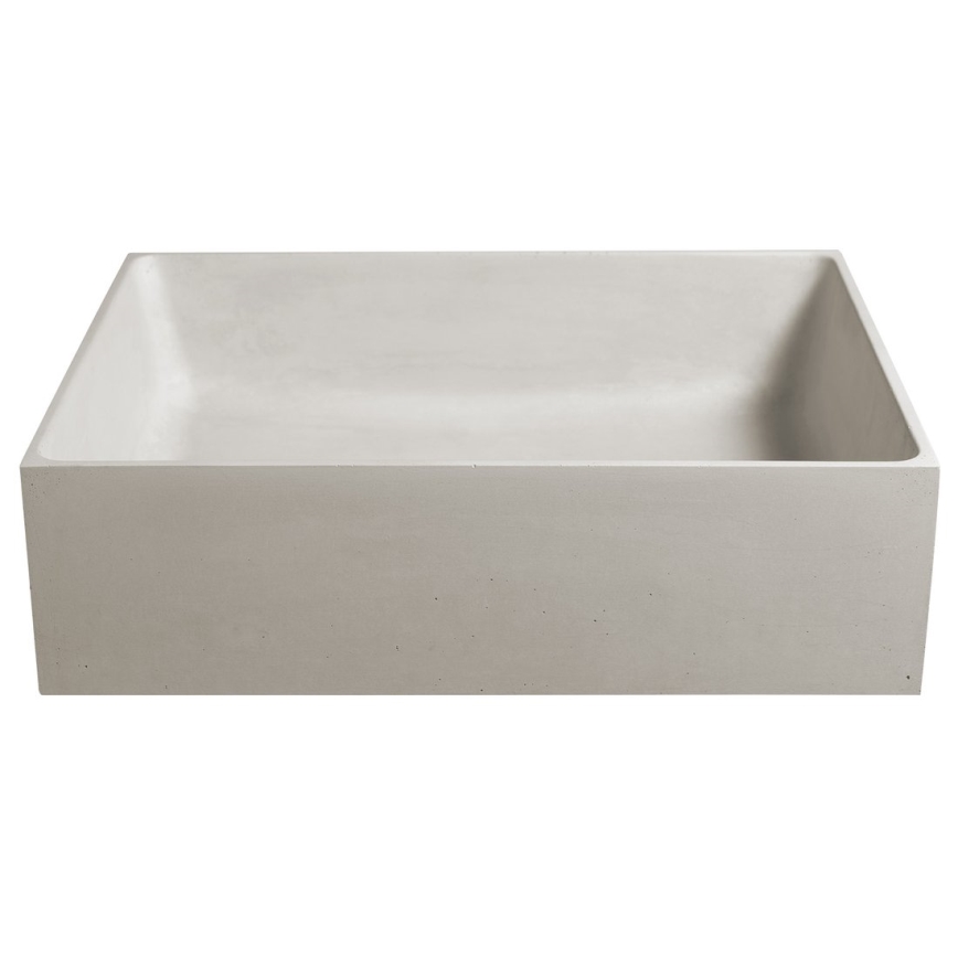 Sapho - Lavabo da appoggio FORMIGO 47,5x36,5 cm cemento/sabbia opaca