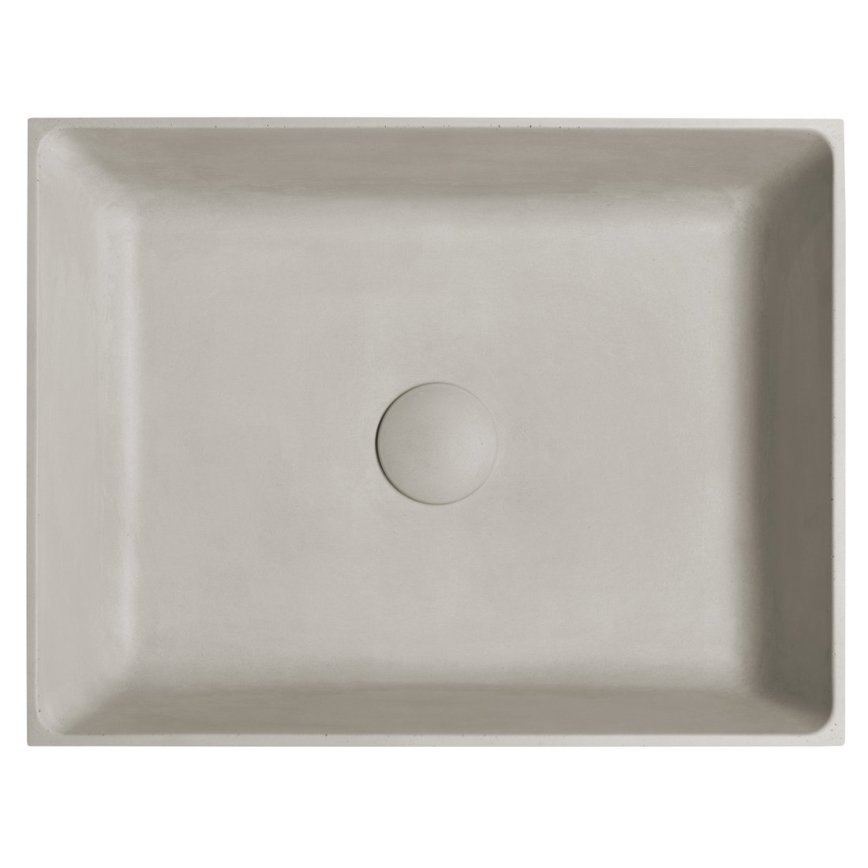Sapho - Lavabo da appoggio FORMIGO 47,5x36,5 cm cemento/sabbia opaca