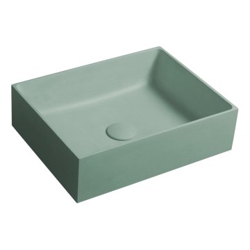 Sapho - Lavabo da appoggio FORMIGO 47,5x36,5 cm cemento/verde