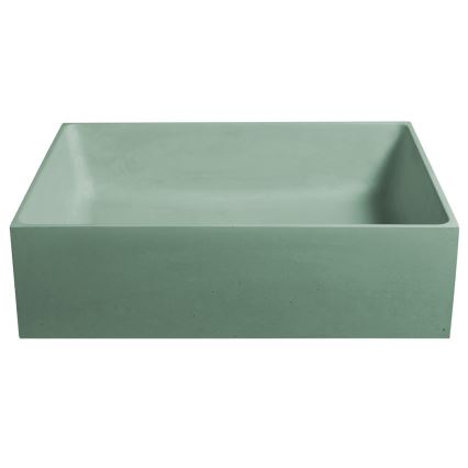 Sapho - Lavabo da appoggio FORMIGO 47,5x36,5 cm cemento/verde