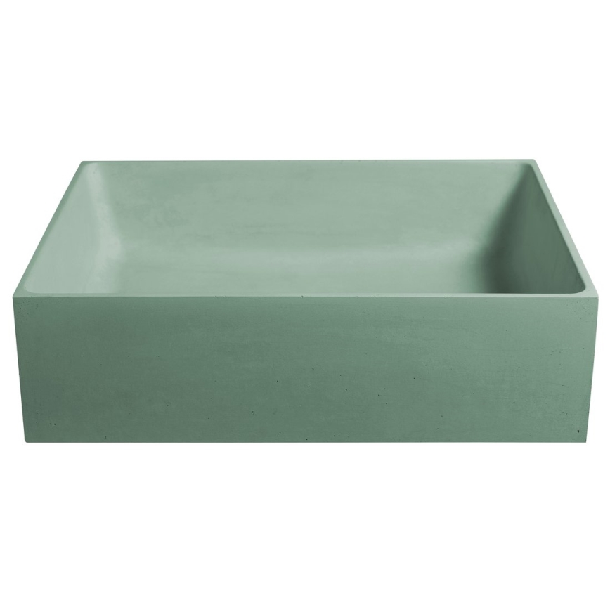 Sapho - Lavabo da appoggio FORMIGO 47,5x36,5 cm cemento/verde