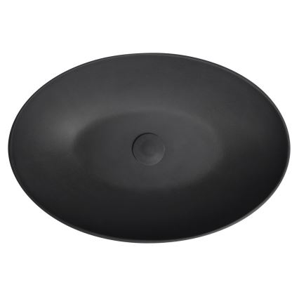 Sapho - Lavabo da appoggio FORMIGO 60x40 cm cemento/antracite