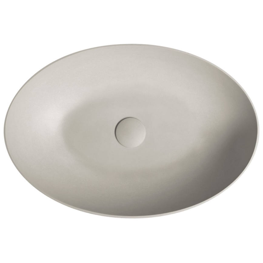 Sapho - Lavabo da appoggio FORMIGO 60x40 cm cemento/beige
