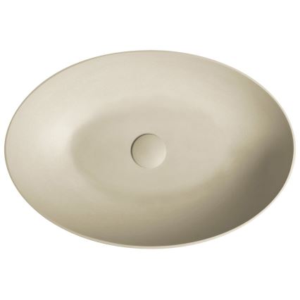 Sapho - Lavabo da appoggio FORMIGO 60x40 cm cemento/beige