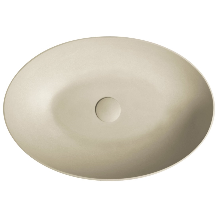 Sapho - Lavabo da appoggio FORMIGO 60x40 cm cemento/beige