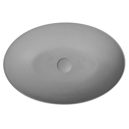 Sapho - Lavabo da appoggio FORMIGO 60x40 cm cemento/grigio