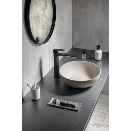 Sapho - Lavabo da appoggio FORMIGO pr. 39 cm cemento/sabbia