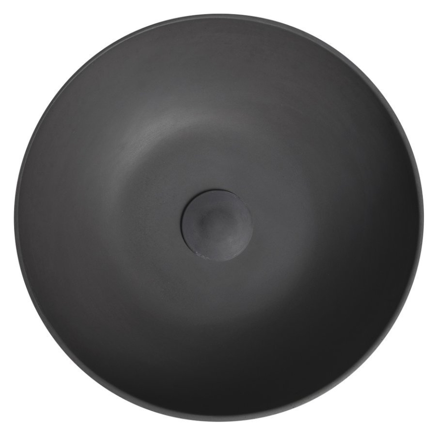 Sapho - Lavabo da appoggio FORMIGO Ø 39 cm cemento/antracite
