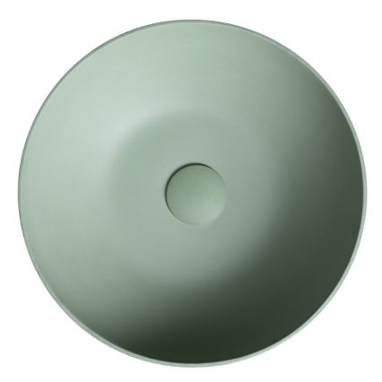 Sapho - Lavabo da appoggio FORMIGO Ø 39 cm, effetto cemento/verde