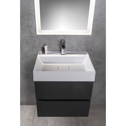 Sapho - Lavabo da appoggio GODIVA 58x44 cm marmo/bianco