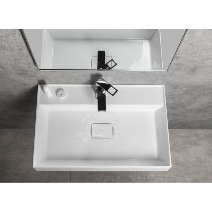 Sapho - Lavabo da appoggio GODIVA 68x44 cm marmo/bianco