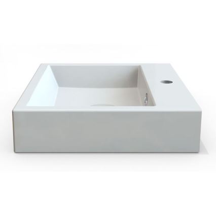 Sapho - Lavabo da appoggio ORINOKO 50x42 cm marmo/bianco