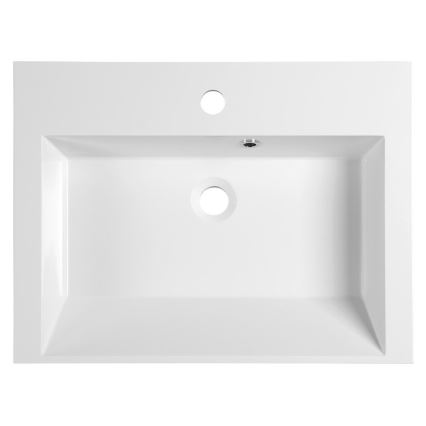 Sapho - Lavabo da appoggio ORINOKO 60x45 cm marmo/bianco