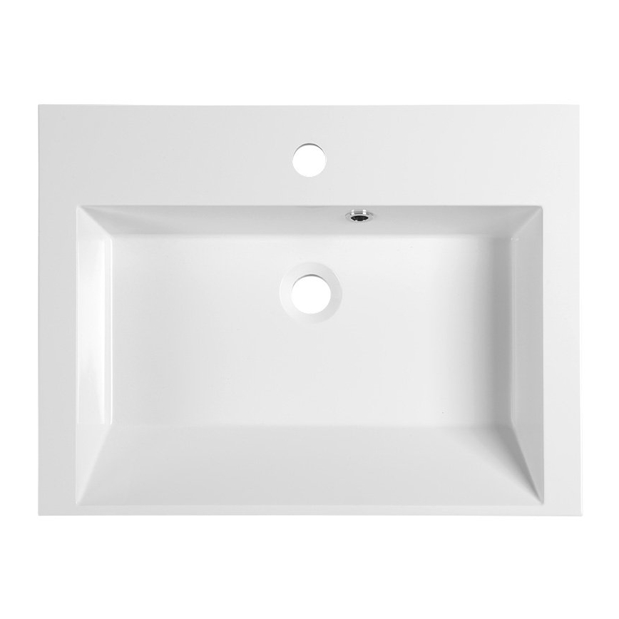 Sapho - Lavabo da appoggio ORINOKO 60x45 cm marmo/bianco