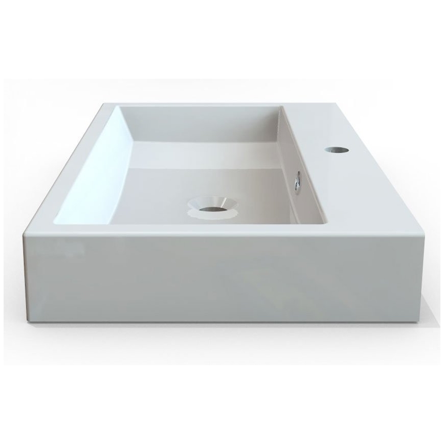 Sapho - Lavabo da appoggio ORINOKO 70x42 cm marmo/bianco